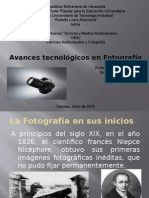 Avances Tecnológicos de La Fotografía