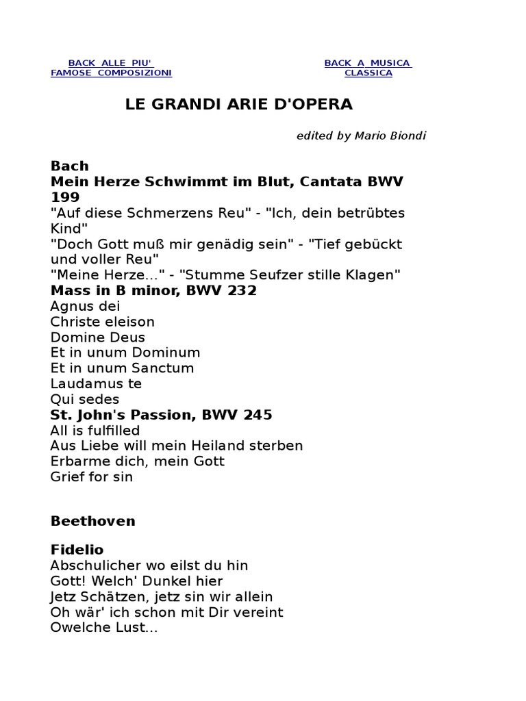 Arie Opera1 | PDF