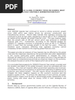 Download Global Economic Crisis on Uganda by dssonko SN27156632 doc pdf
