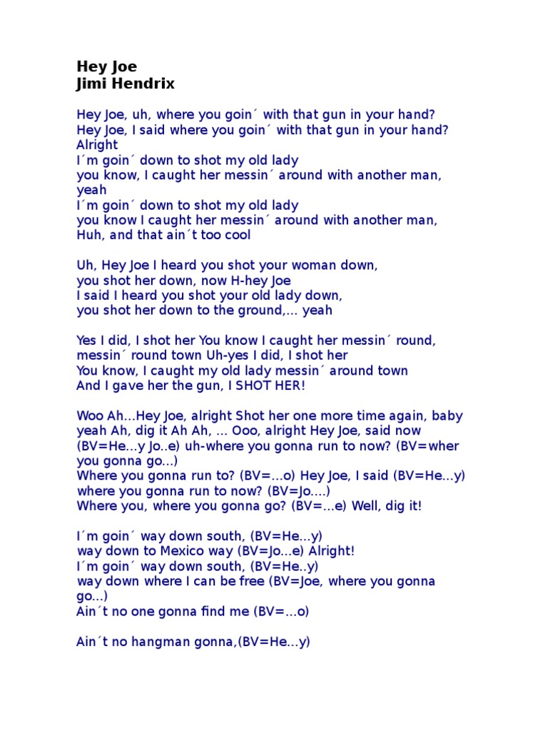 Hendrix S Songs Jimi Hendrix Songs