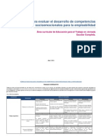 Kit de Rúbricas para Evaluar El Desarrollo de Competencias Socioemocionales para La Empleabilidad