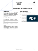 Unreliable Operation of The Lighting Circuit: Background Work Description