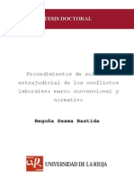 Procedimientos de Solución Extrajudicial de Los Conflictos Laborales: Marco Convencional y Normativo - Begoña Sesma Bastida