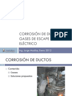 Corrosión de Ductos de Gases de Escape de Horno Eléctrico