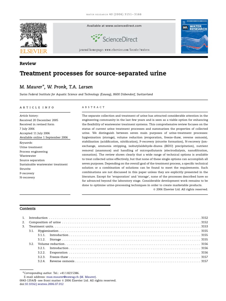 Water research paper image