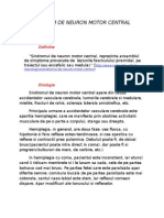 Sindrom de Neuron Motor Central