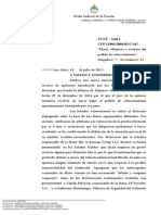 Macri, Mauricio Sobre Rechazo Pedido de Sobreseimiento