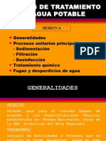 Sedimentación Filtración