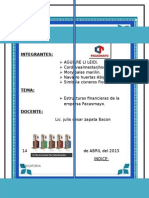 Estructura Finac Empresa Pacasmayo