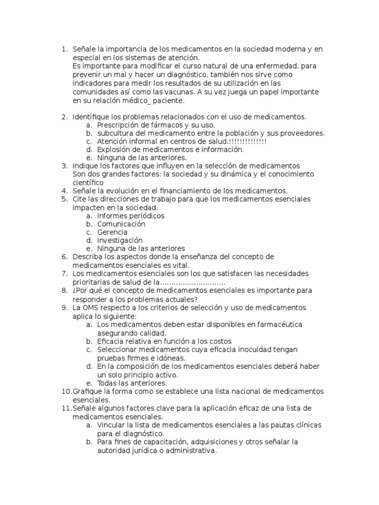 Examen de Farmacia Prescription Drugs Pharmacy