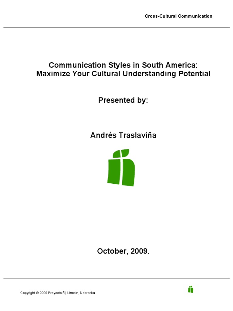 Cross Cultural Communication Training Program | PDF | Cross Cultural ...