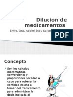 Dilucion de Medicamentos