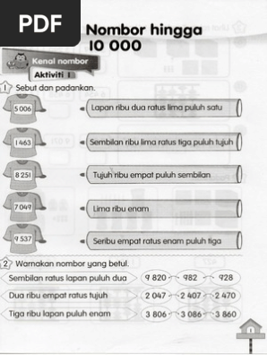 Buku Aktiviti Matematik Tahun 3 Bab 1 Ms1 12 Pdf