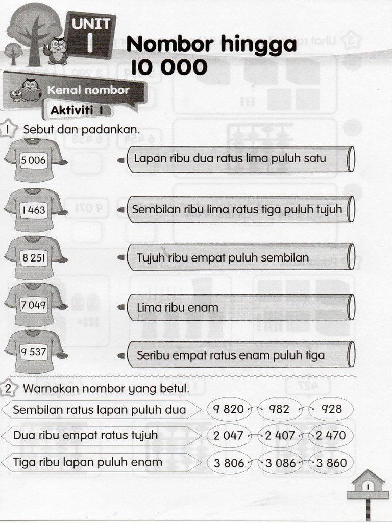 Buku Aktiviti Matematik Tahun 3 Bab 1 Ms1 12 Pdf