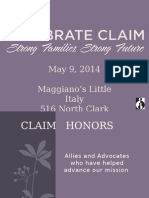 May 9, 2014 Maggiano's Little Italy 516 North Clark Street