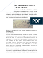 Evaluación Del Comportamiento Sísmico de Relaves Espesados