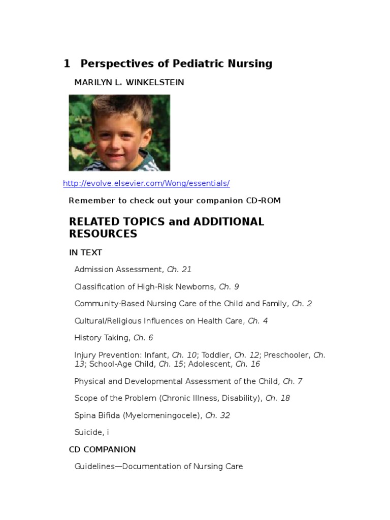 Pediatric Nursing Perspectives on Health | PDF | Infant Mortality ...