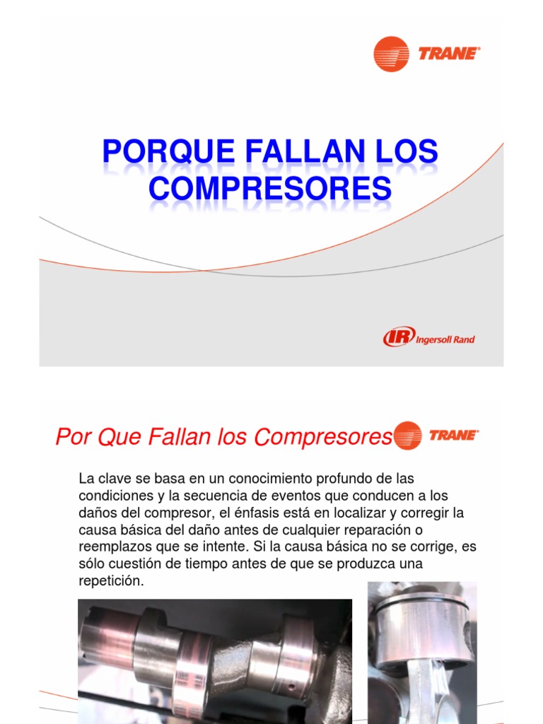 Por Que Fallan Los Compresor 2 | PDF | Refrigeración | Compresor de gas
