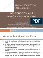 Unidad 1 - Introduccion A La Gestion de Operaciones