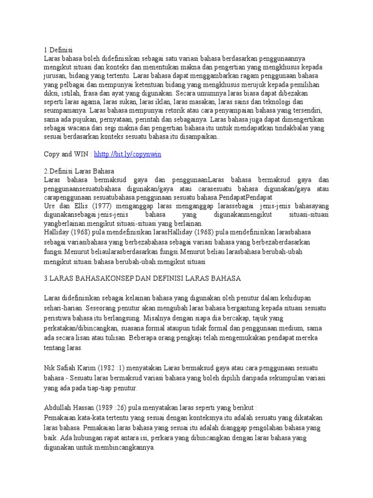 Bahan Laras Bahasa Pdf
