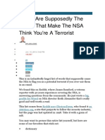 NSA and Terrorists
