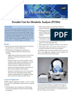 Portable Unit for Metabolic Analysis (PUMA)