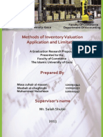 Accounting for Inventory Valuation Methods Research Proposal