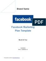 Facebook Marketing Plan Template
