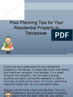 Pool Planning Tips For Your Residential Property in Tennessee