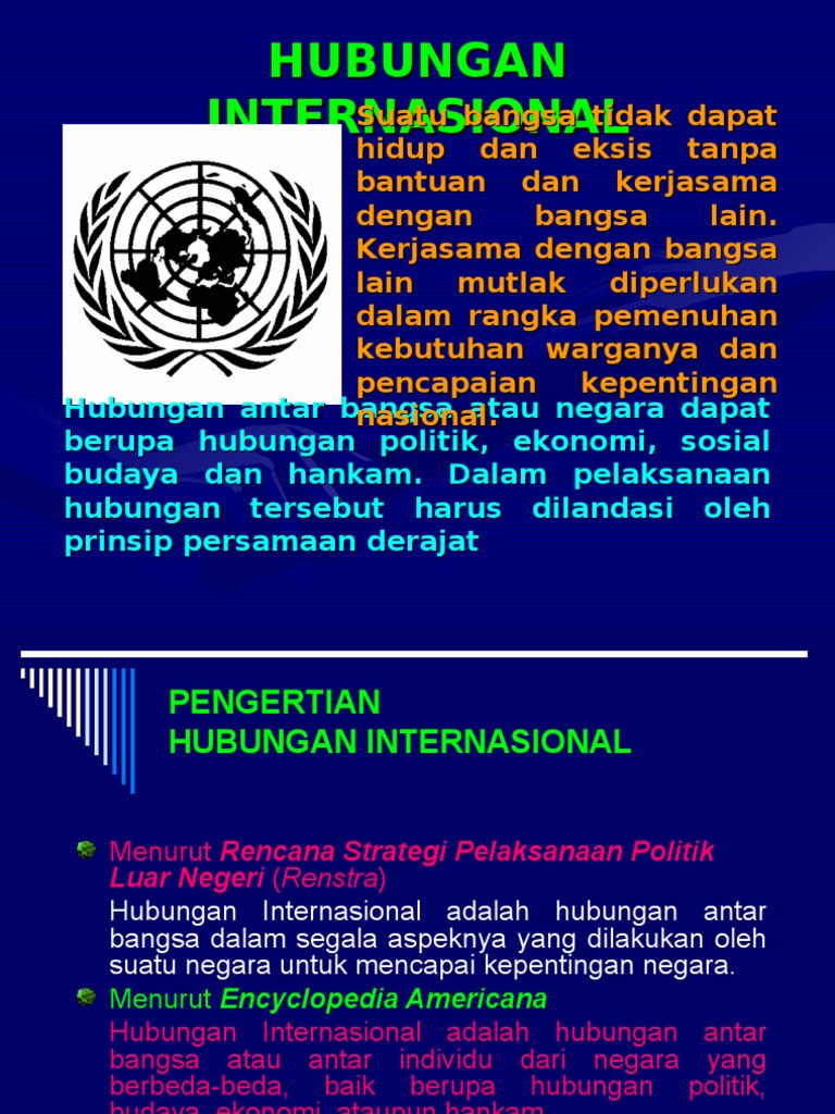 HUBUNGAN INTERNASIONAL