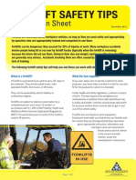Information Sheet: Forklift Safety Tips
