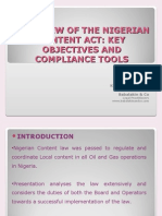 Key Objectives and Compliance Tools of the Nigerian Content Act