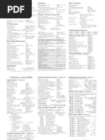 C Reference Card (ANSI) 2.2