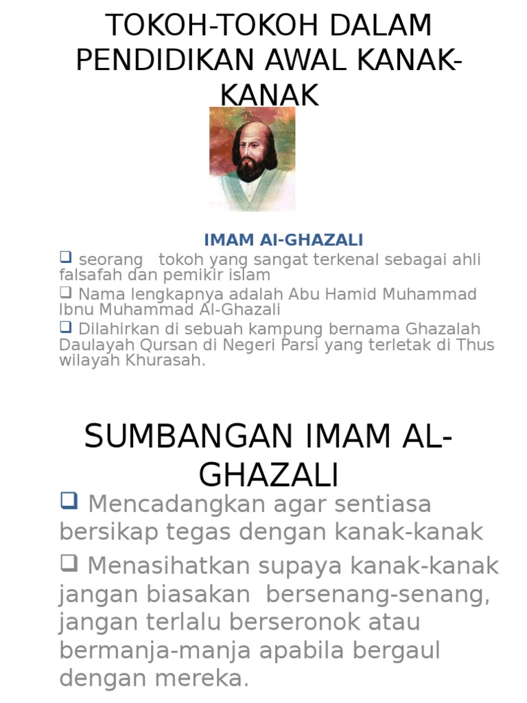 Tokoh Tokoh Dalam Pendidikan Awal Kanak Kanak Pdf