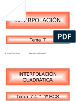 Interpolación.