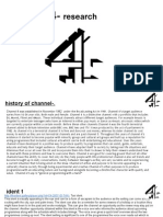 Channel 4 Research - Essays