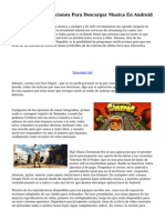 Las Mejores Aplicaciones Para Descargar Musica En Android
