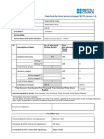 Claim Form For Direct Service Charges