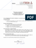 Structura Si Continutul Probei de Admitere-nivel Licenta-2015 UCluj