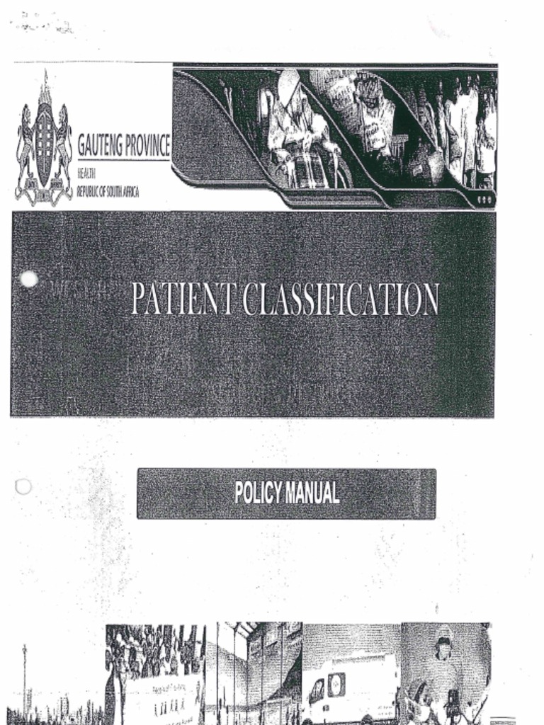 Gauteng Department of Health Patient Classification | PDF