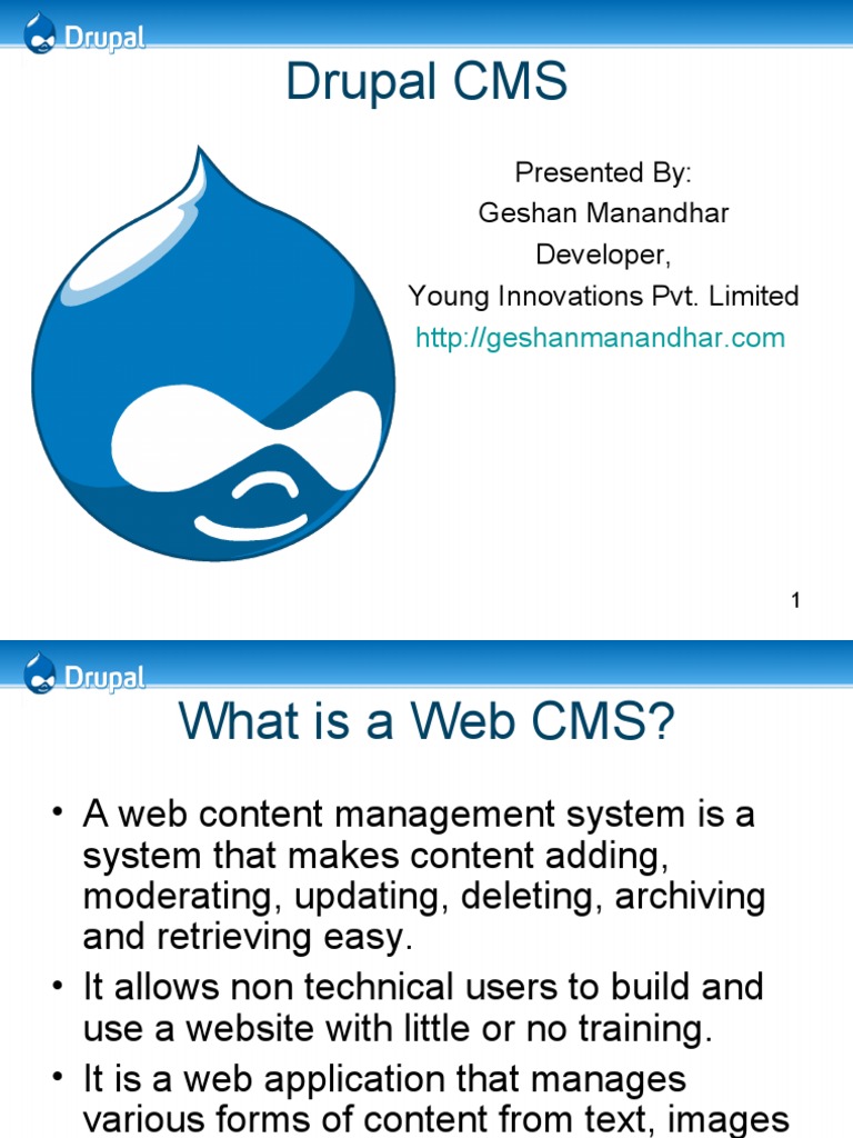 Drupal Experience Sharing at Prime College | PDF | Drupal | My Sql