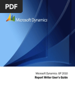 Report Writer Tutorial