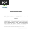 CERTIFICADO DE TRABAJO