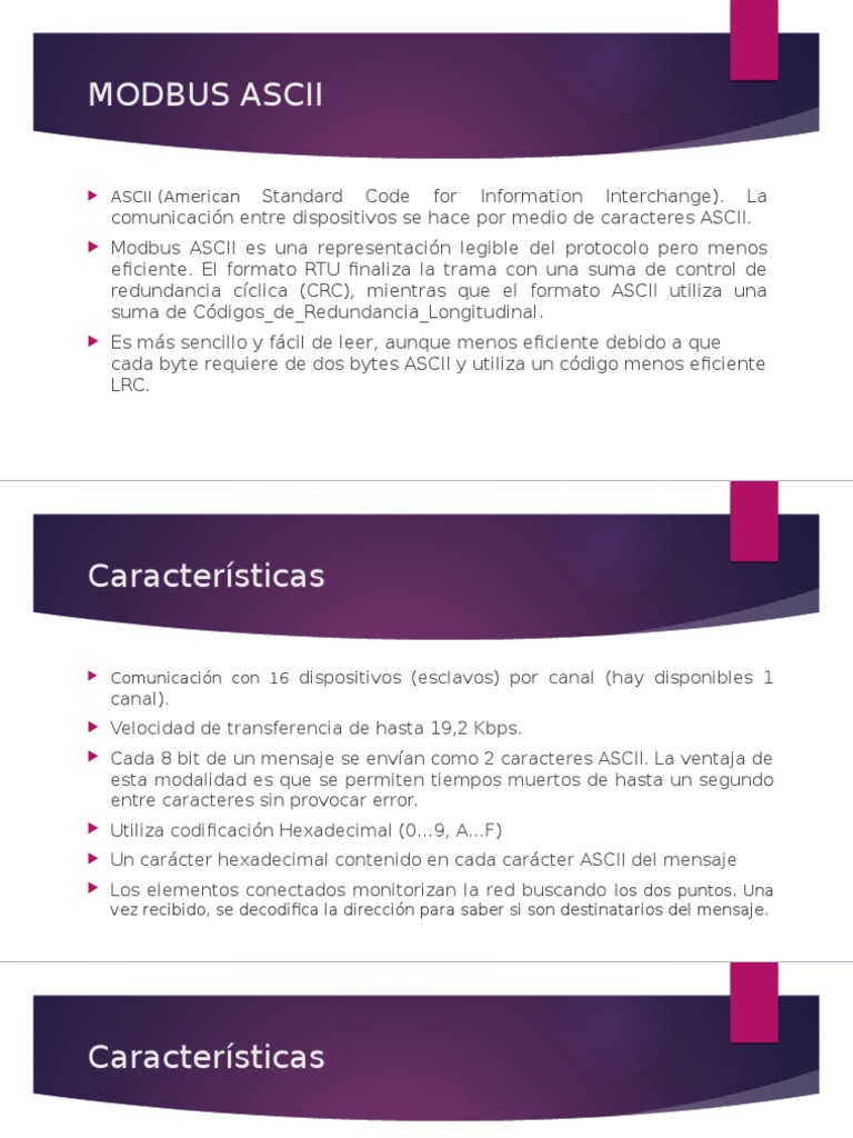Modbus Ascii y Tcp-Ip | PDF | Protocolo de Control de Transmisión | Ascii