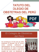 Estatuto Del Colegio de Obstetras Del Perú