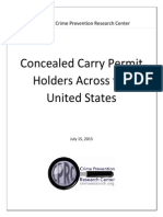 Concealed Carry Permit Holders Across The US (CPRC July 15, 2015)