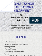 Emerging Trends in Organizational Development: by Jonathan Mozenter 7/29/99