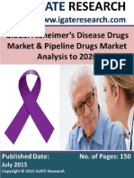 Global Alzheimer's Disease Drugs Market & Pipeline Drugs Market Analysis To 2020