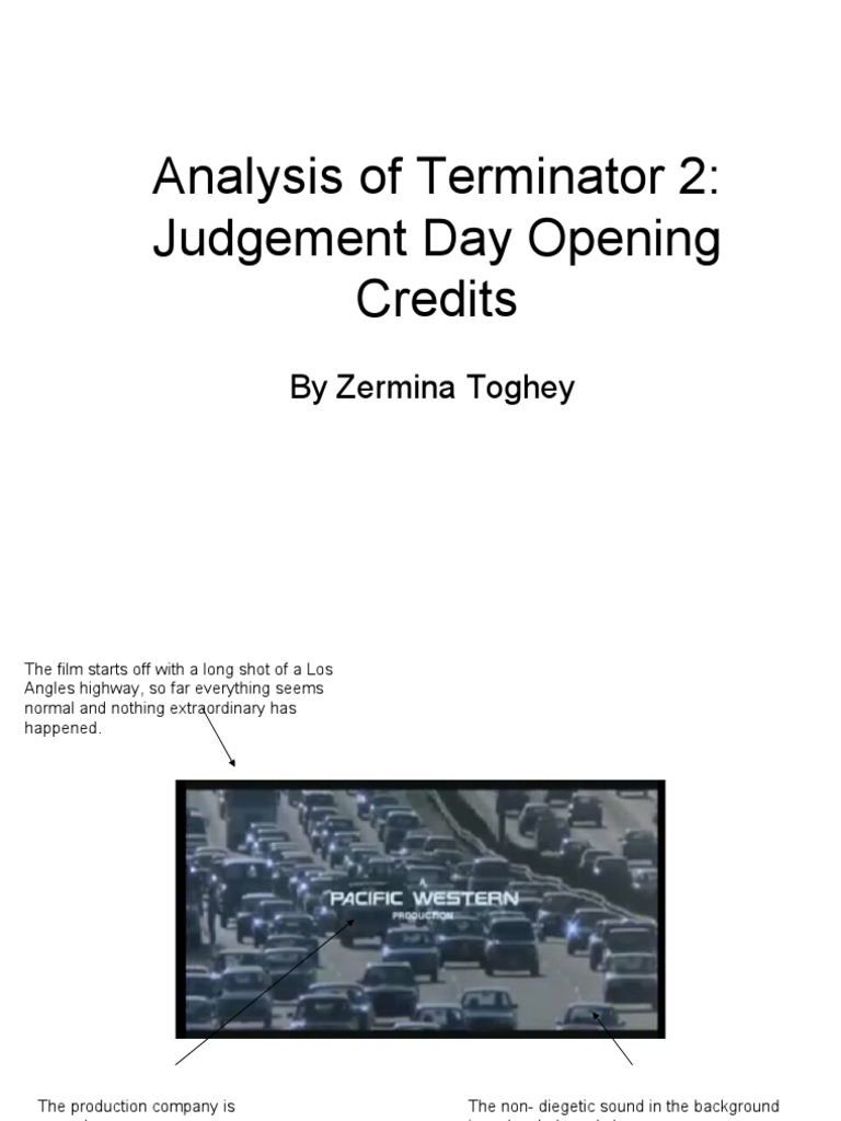 Terminator 2 Opening Credits Analysis | PDF