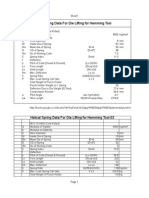 Helical Spring Data Sheet